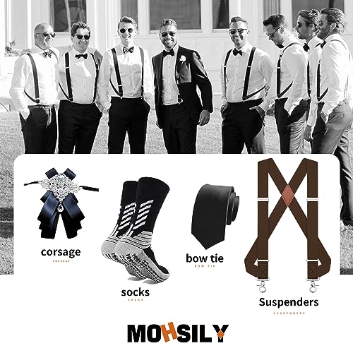 Image of Suspenders for Men Suspenders for Jeans Heavy Duty Big and Tall
