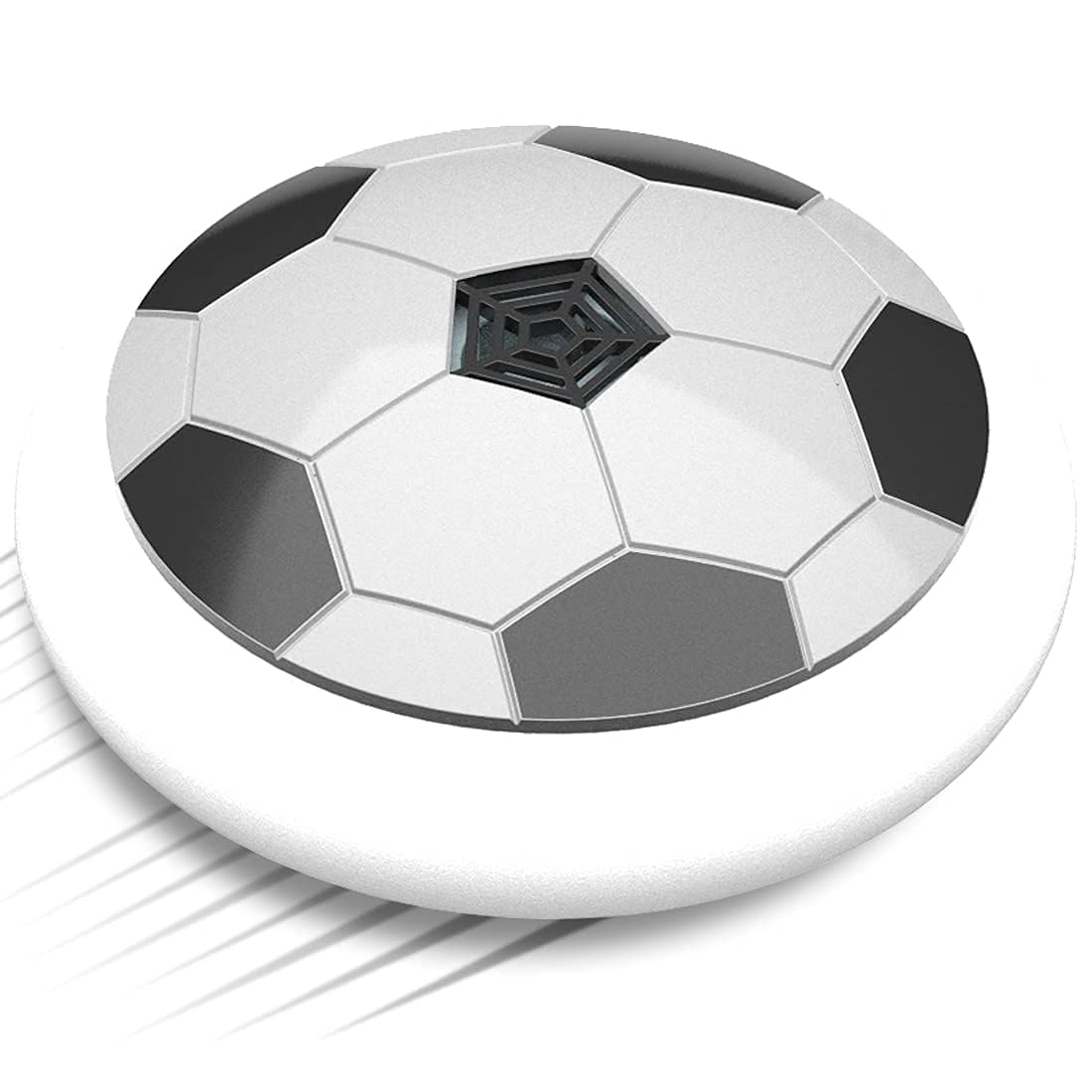 Mayank & Company Premium Football Shaped Battery Operated Hover Ball | Indoor Floating Hoverball | Colorful LED Lights | Air Football Soccer Game for Kids | BIS Certified | 3+ Years