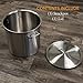 GasOne Stainless Steel Brew Kettle Gas Stove Pot 5 Gallon 20 Quart Satin Finish with lid/Cover for Beer Brewing, Crawfish, Crab Pot Perfect for Boiling Sap for Maple Syrup