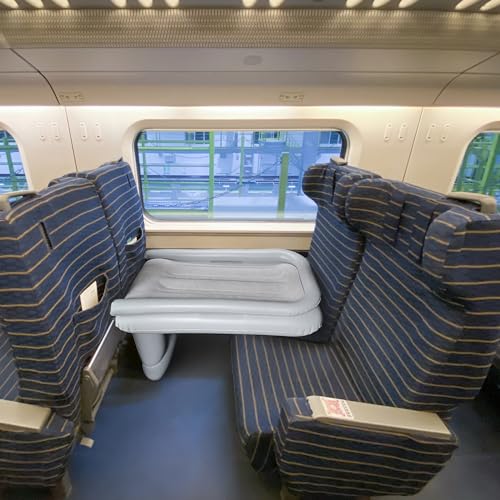 Inflatable Toddler Travel Bed - Airplane Bed for Kids, Airplane Seat Extender for Kids - Plane Bed for Toddler Baby Air Mattress, Toddler Blow Up Bed with Sides Pump and Belt, Kids Aero Bed - Image 4