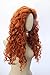 Long Copper Red Curly Wave Inspired Merida Brave Wig Heat Resistant Synthetic Hair cosplay wig