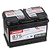 Produktbild Accurat Basic B75 Autobatterie - 12V, 75Ah, 710A, zyklenfest, wartungsfrei, 30% mehr Startleistung, Ca-Technologie, Pluspol rechts- Starterbatterie, Nassbatterie, Blei-Säure Batterie
