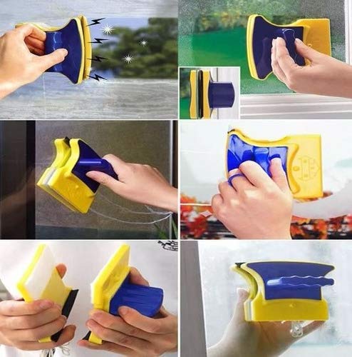 Limpa Vidro Magnético Janela Aquario Rodo Mágico Super Imã