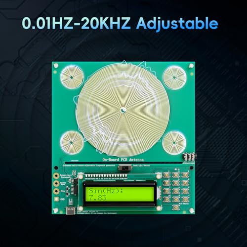Image of Frequency Generator for Healing | Adjustable Schumann Resonance Generator - 7.83Hz Natural Frequency Device for Deep Sleep, Meditation, Yoga | USB Type-C Powered | 0.01Hz-200KHz Sound Therapy Tool