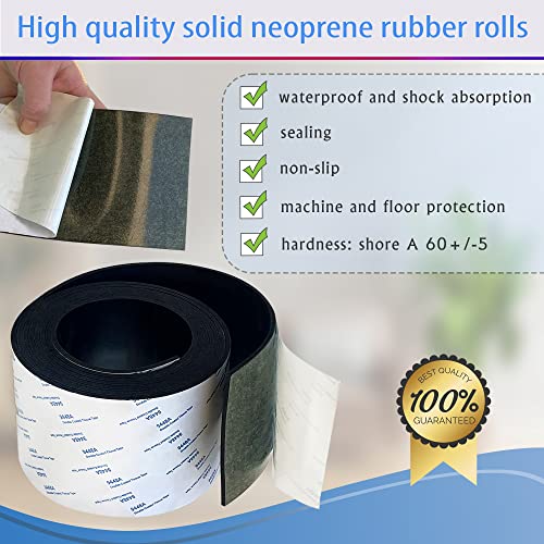Ola Empire A006 Neoprene Rubber Strip With Adhesive, Solid Rolls & Strips For Diy Gaskets, Crafts, Pads, Flooring, Protection, Supports, Anti-Vibration thumb #4