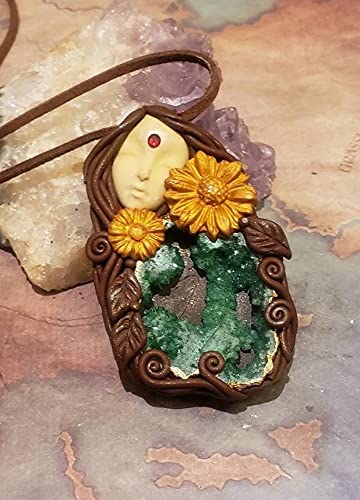 Polymer Clay Goddess Pendant Polymer Clay Crystal Jewelry 2025