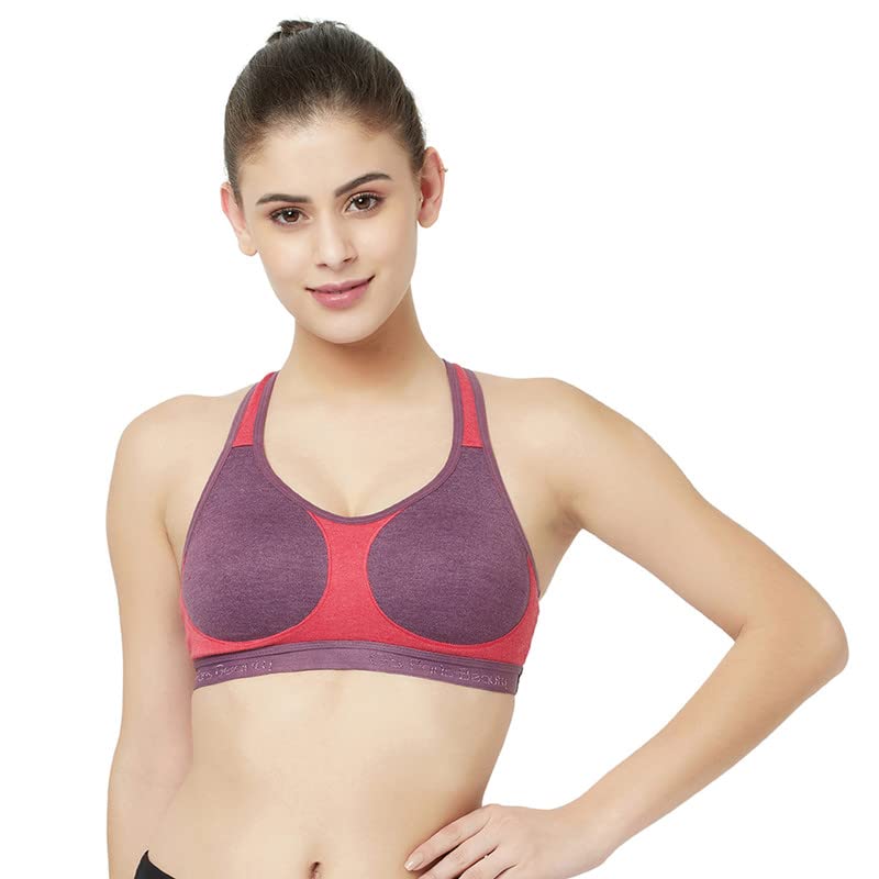 Image of Groversons Paris Beauty Women's Non-Padded Non-Wired Racer Back Sports Bra (BR172)
