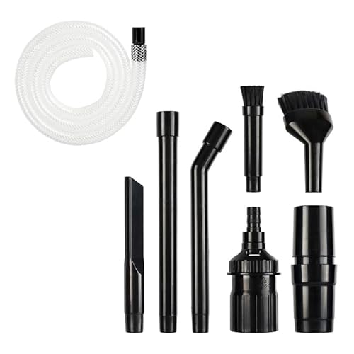8 Piece Universal Vacuum Cleaner Accessory Set Cleaning Tool Kit Universal Vacuum Attachment Kit Wet Dry Plastic Vacuum Cleaners Accessories for Vac Vacuum Cleaner Nozzles Attachments