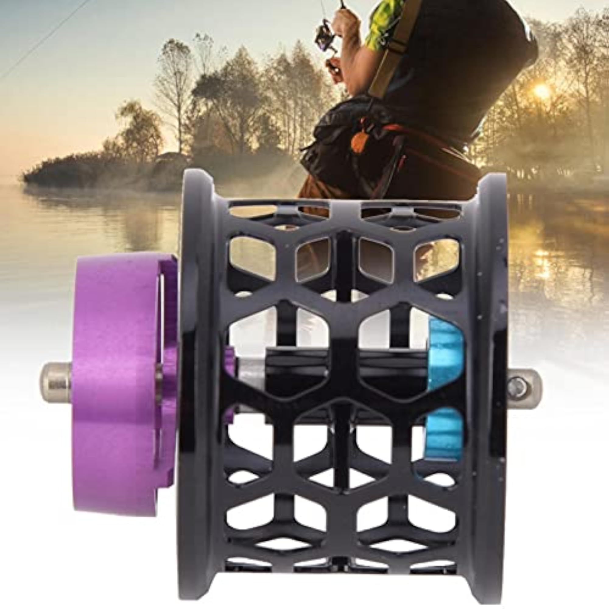 2mm Ditch Depth Fishing Reel Spool, Black