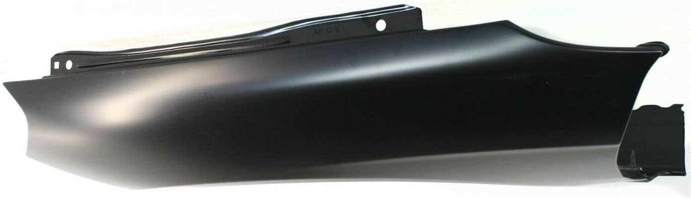Set of 2 Front Left Quarter Panel + Splash Shield Primed Steel Without Holes Compatible With Ford