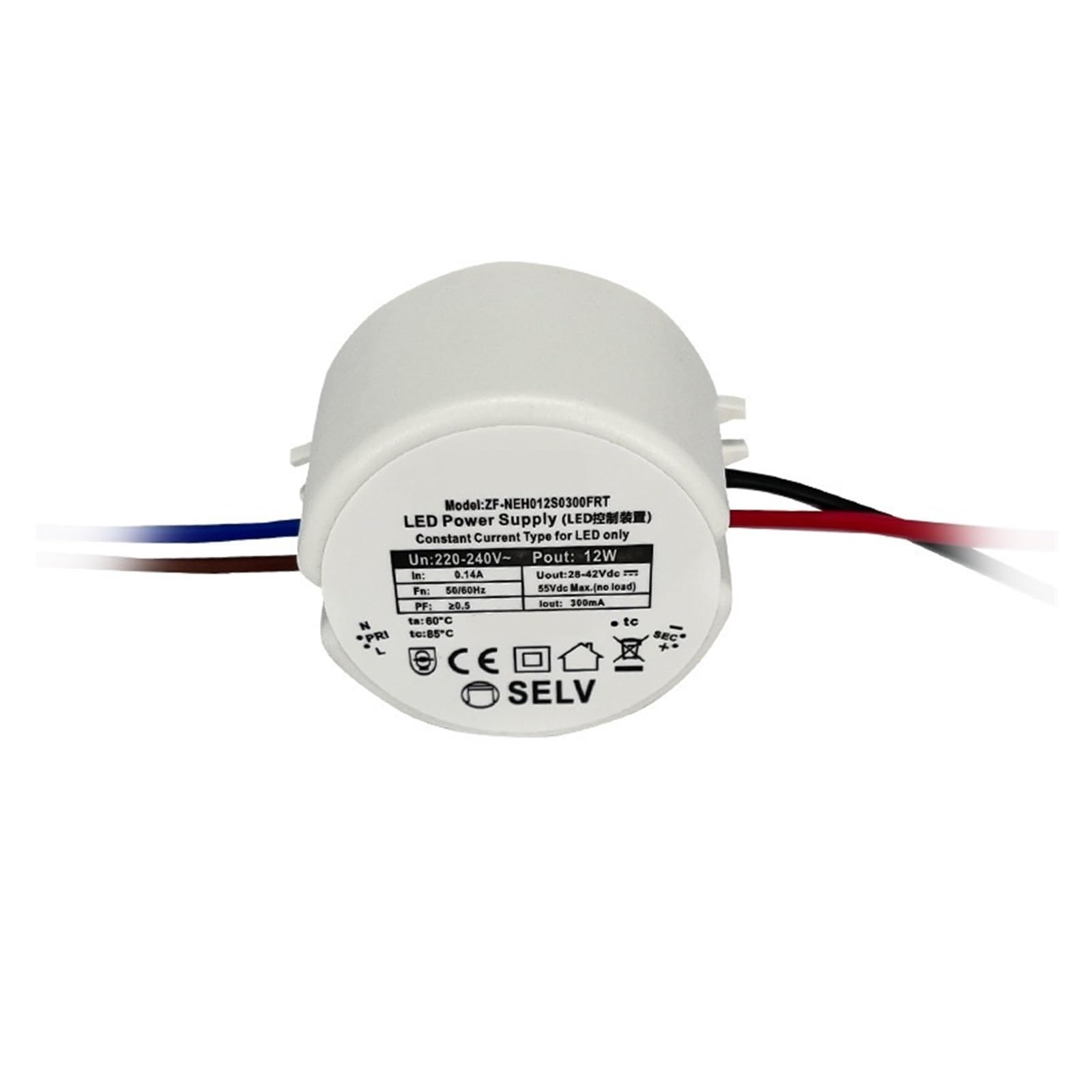 Driver LED 12W courant constant alimentation panneau lumineux isolée