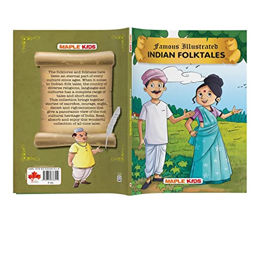 Image of Regional Folktales from India (Illustrated) - Stories from India - Story Book for Kids - Bedtime Stories - Children Story Book - Book for Kids 6+ ... Famous Illustrated (Famous Illustrated Tales)