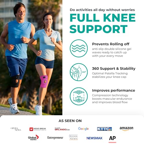 Image of Modvel ELITE Knee Brace for Men & Women - Patella Gel Pads & Side Stabilizers for ACL, Meniscus Tear, Arthritis & Injury Recovery - Maximum Support for Running, Sports & Joint Pain Relief