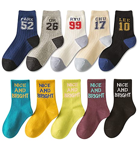 ZEGYES - Set di 10 paia di calzini in cotone