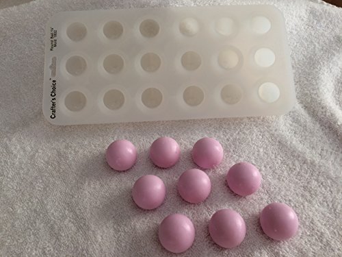 Silicone Soap Mold, 1 1/4 Inch Round Ball, 1802