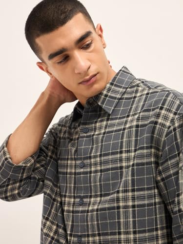 Image of THE BEAR HOUSE Men's Pure Cotton Relaxed Fit Shacket