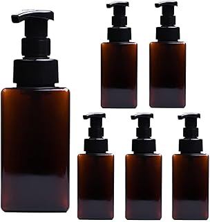 RHBLME 6 Pack Foaming Soap Dispenser with Pump, 15oz 450ml Refillable Pump Bottle Plastic, Empty Foaming Hand Soap Dispenser, for Storing Shampoo, Hair Conditioner, Liquid Hand Soap, Various Lotions