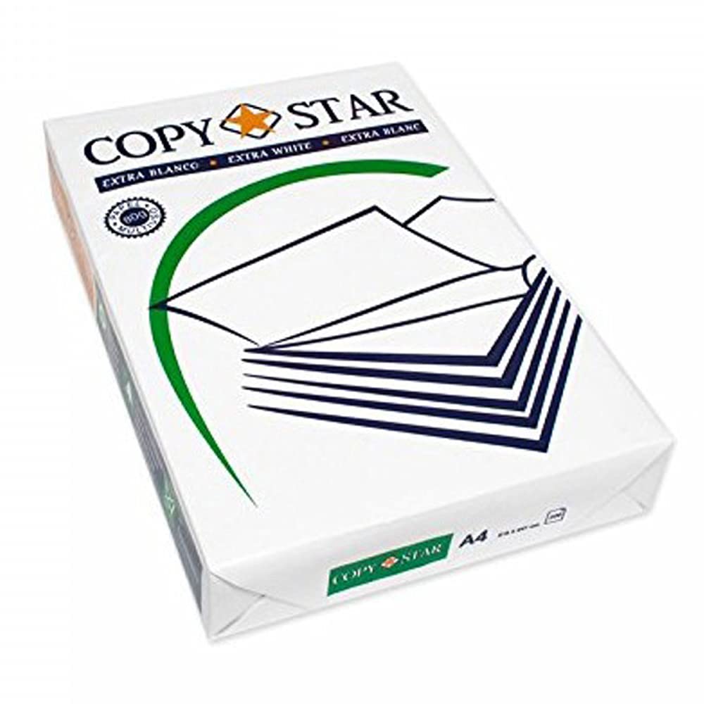 Copy Star 80gr Carta A4 per fotocopiatrici e stampanti 80gr/mq, Formato A4, confezione da 30 Risme