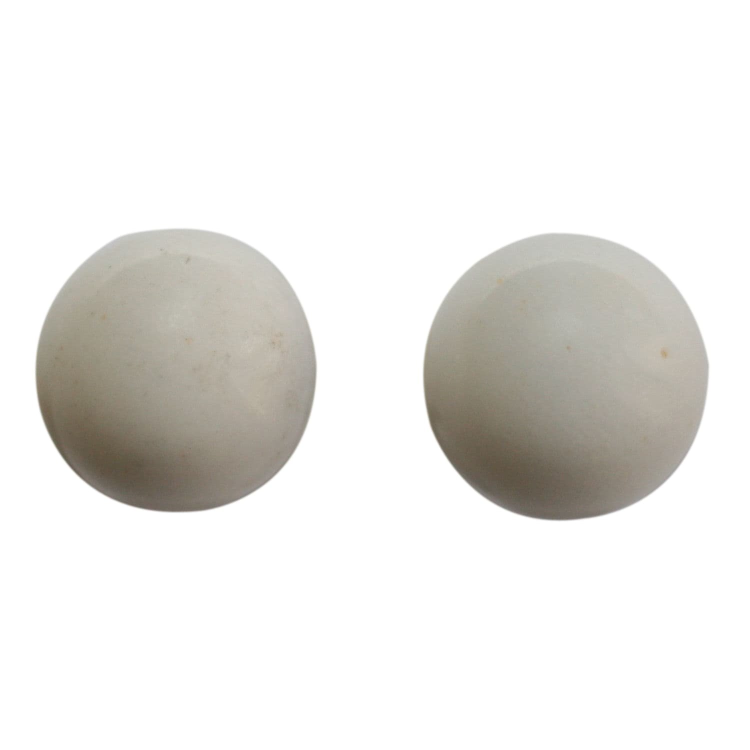 925 Sterling Silver White Agate Stud Earrings