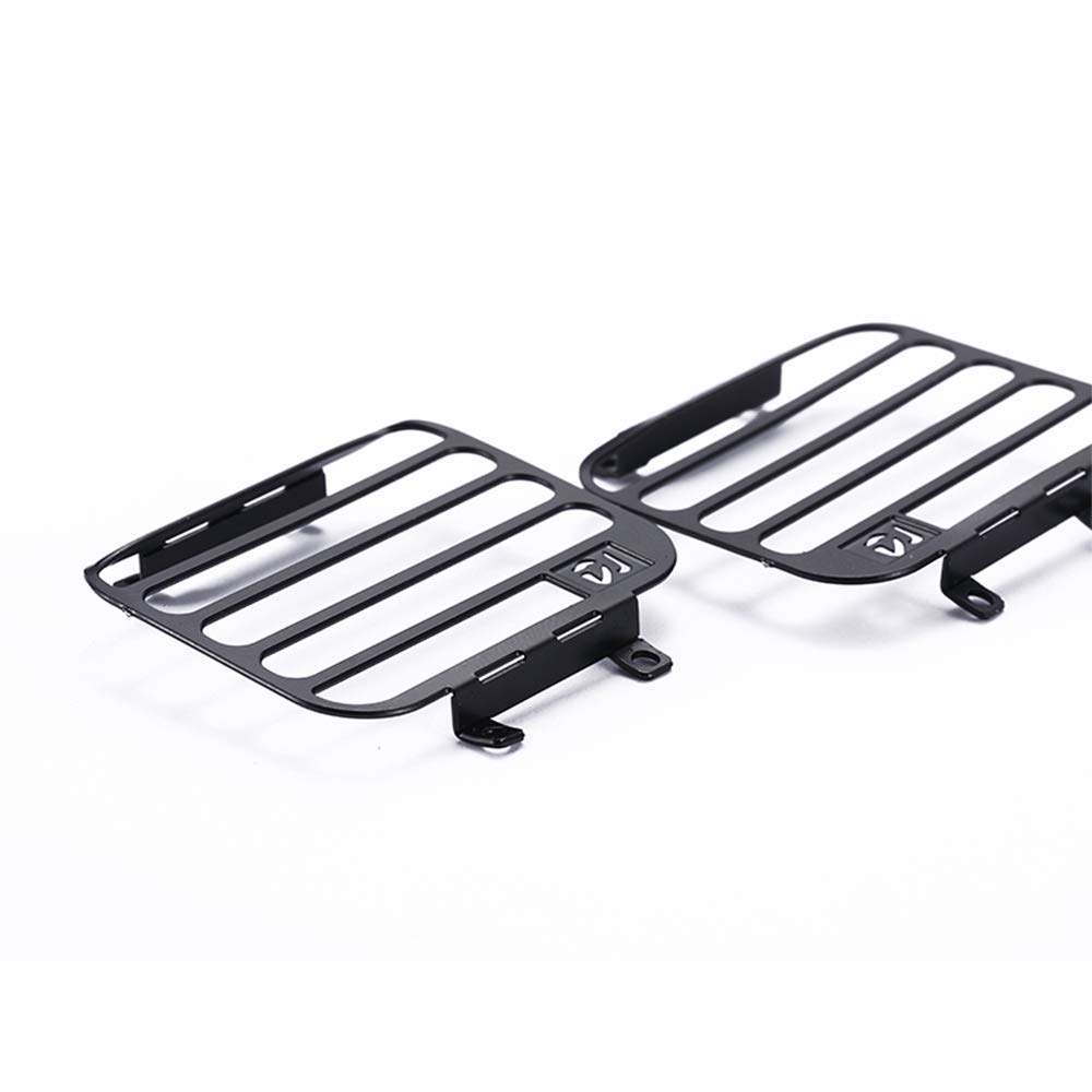 Orton Kit De Protection De Phares Avant/Arrière – Grille En Métal Pour MN D90 D99S MN99S – Pièces De Rechange Et Amélioration Pour Voiture RC 1/12