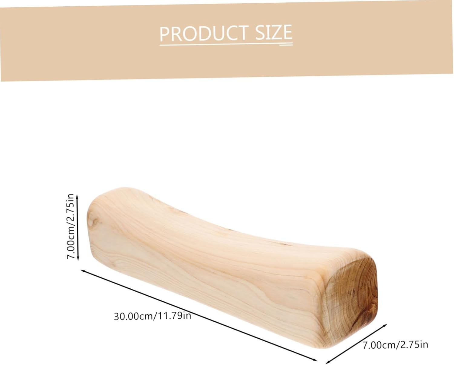 Wooden Sauna Pillow for Neck and Lumbar Support Stiff Essential for Steam Rooms Cedar Wood Design Comfortable for Use