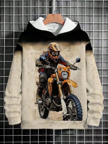 Image of Boys Humour and Comic Printed Long Sleeves Sweatshirt, Cotton Blend, Hooded Neck