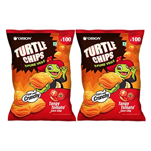 Orion Turtle Chips Party Pack (Pack of 2) - Tangy Tomato Korean Corn Chips|100% Veg|Korean Snacks - 115 gm (Pack of 2) (B0C1NX549Y) Amazon Price History, Amazon Price Tracker