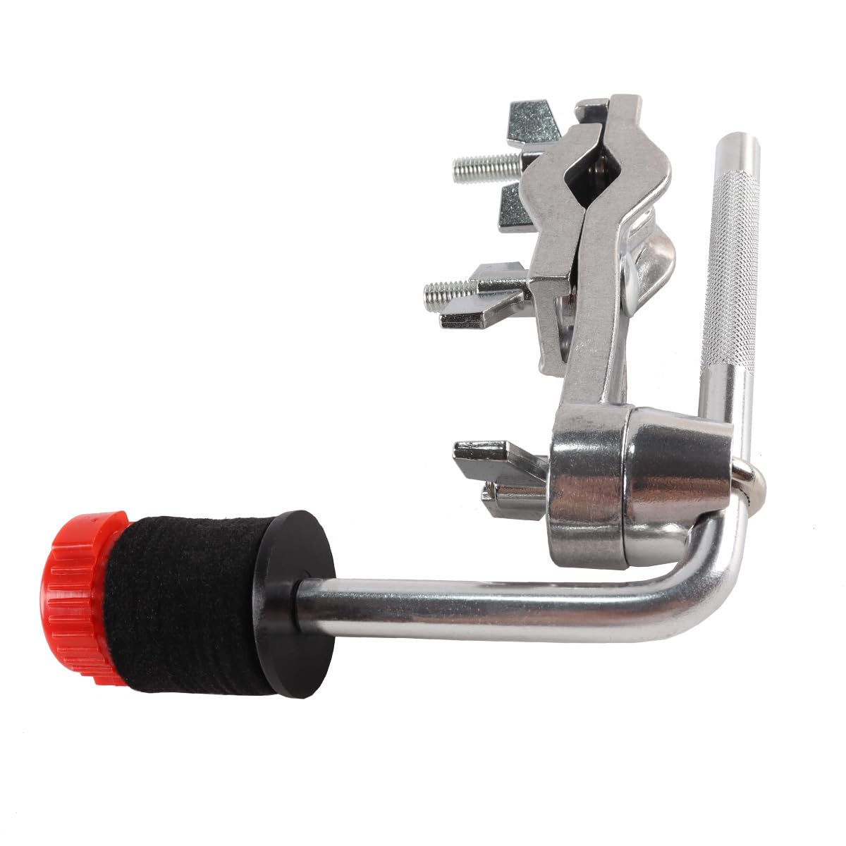 Pince De Montage pour Batterie, Tige De Bras en L, Bras De Cymbale Chromé avec Support De Support, Accessoires pour Instruments De Percussion, Rouge
