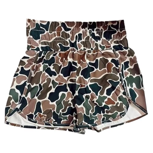 Colorful Camo Boxer Shorts Women Summer Graphic Print Cute Shorts 2025 Trendy