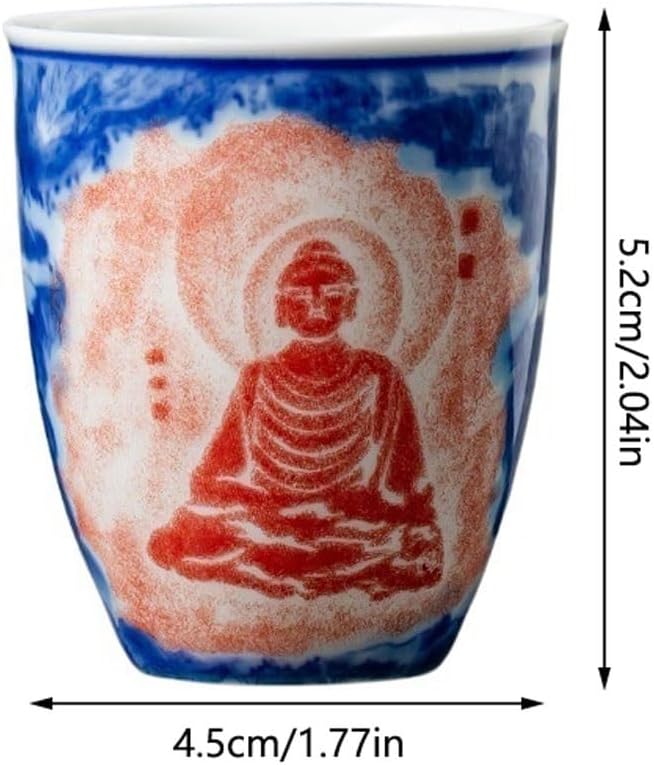 GSOUL Kungfu Tea cup Ceramic Barrel Cup Tea Single Kung Fu Set Household Host Small Tea Cups