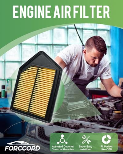 Image of 2-Pack Engine Air Filters for 2010 2011 Honda CR-V CRV | Replace#17220-REZ-A00, Engine Filter Replacement Car Accessories