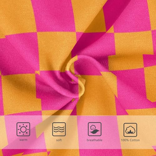 Pink and Orange Buffalo Checkered Toddler Boy's Underwear 2T3