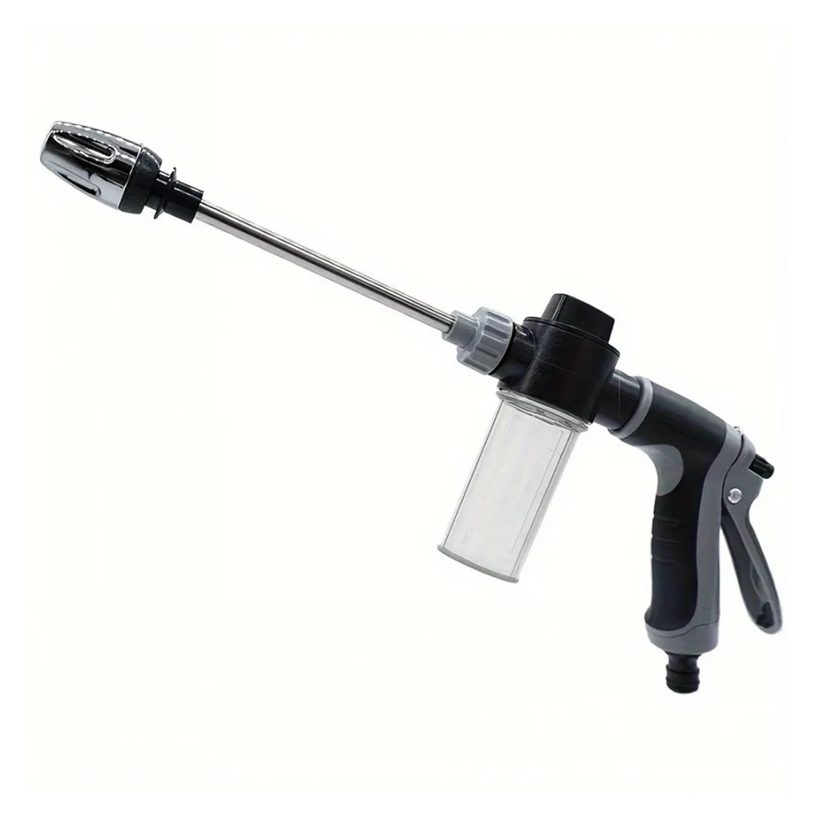 Pistola multifunzionale a spruzzo d'acqua con contenitore for liquidi | Raccordo di presa d'acqua portatile for l'irrigazione di veicoli e piante(Foam Water gun)