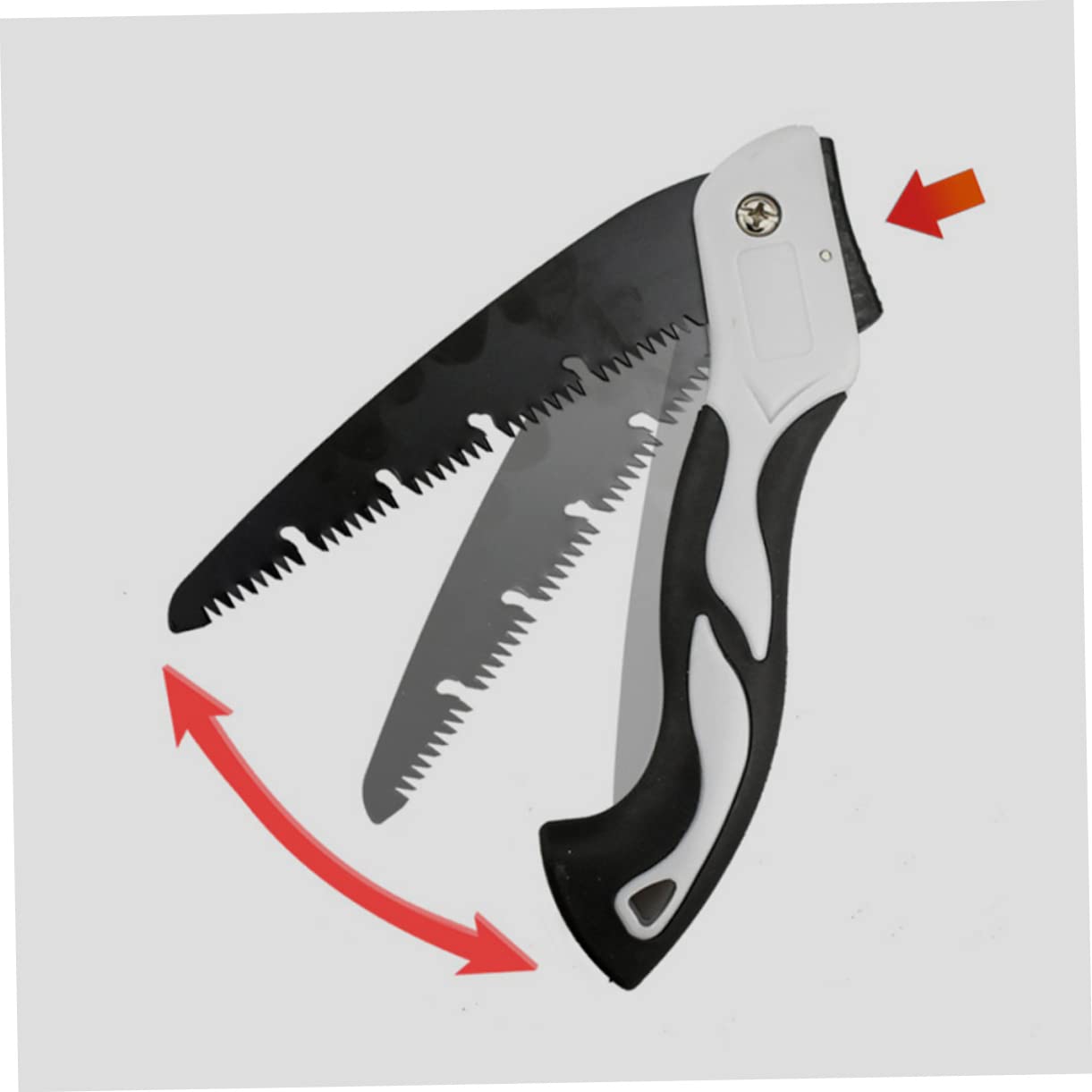 Mikikit Folding Hand Saw for Pruning and Trimming Trees Heavy Duty Blade with Ergonomic Handle for Comfortable Grip and Efficient Cutting Garden and Woodwork