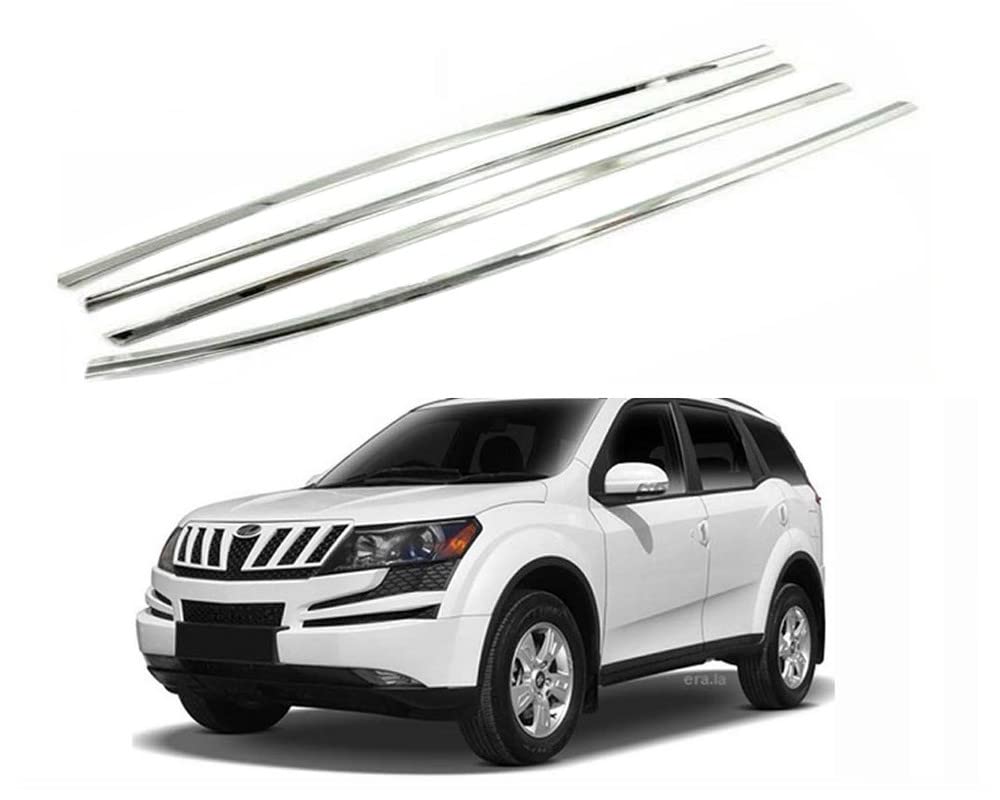 Kunj Autotech Car Window Lower Garnish Stainless Steel Chrome Finish Compatible for Mahindra Xuv 500 Set of 4 Pieces-picture-10