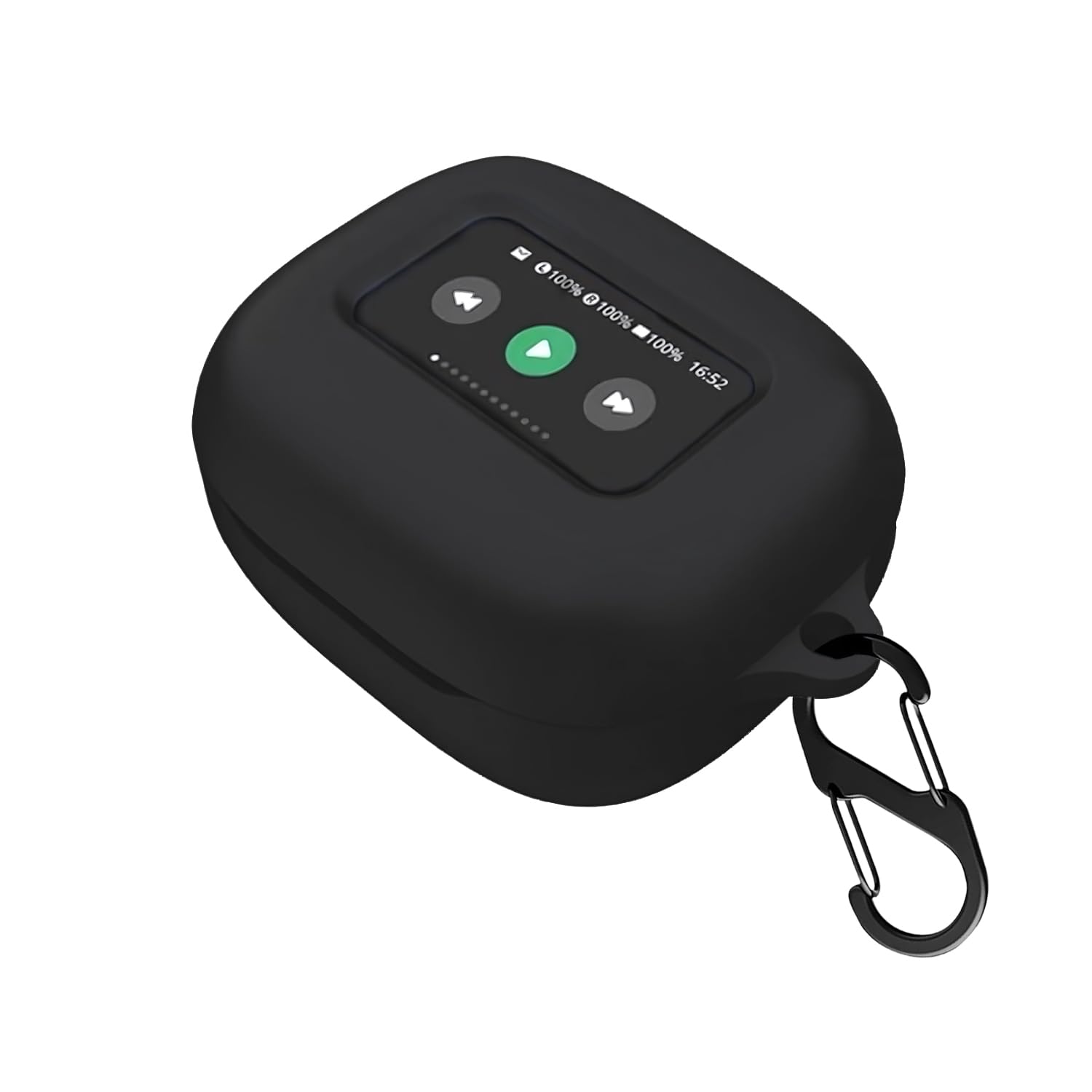 Liramark Silicone Headphones Cover Case with Carabiner Compatible with JBL Live Beam 3 | Live Flex 3 | Live Buds 3 (Black)-image-17