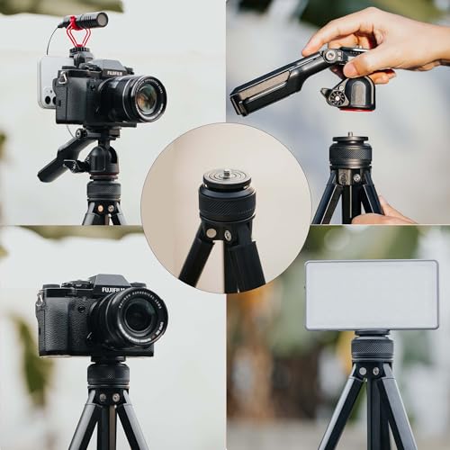 Image of Goocong O4 Lightweight Camera Tripod, 44-136 cm Height, 650g Weight, Quick-Lock Legs, Dual 1 /4 inch Mount
