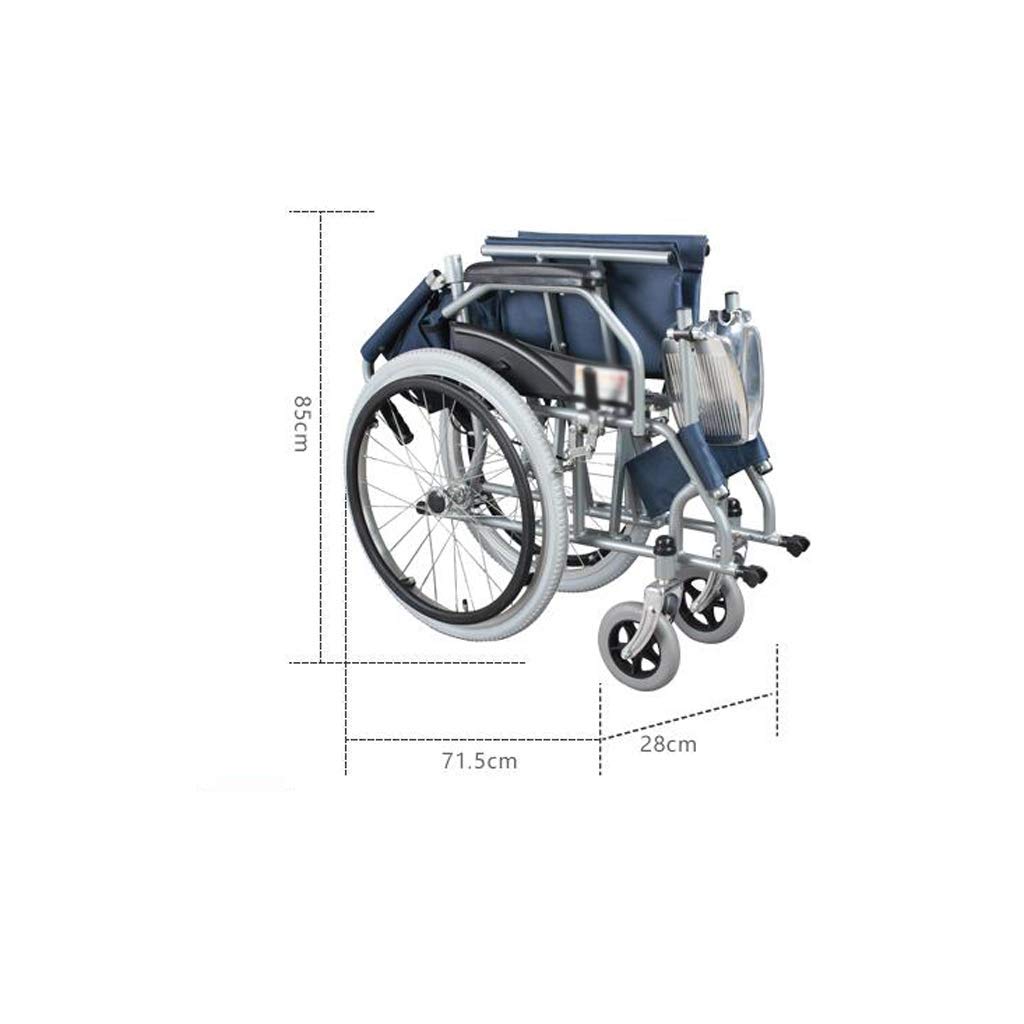 Sedia a rotelle,Ausili per la deambulazione del carrello per disabili pieghevoli multifunzione portatili