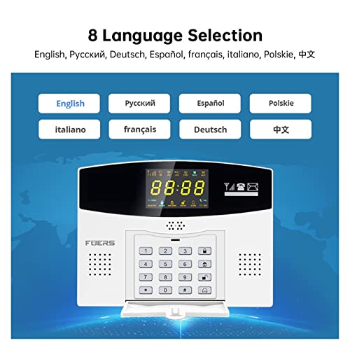 Smart Home Security DIY Alarmsystem Tuya Smart WIFI 4G GSM Alarmanlage Einbruchalarm 433 MHz Wireless Wired Zone Link zur IP-Kamera mit Bewegungssensor DIY Home Wi-Fi Alarm Kit Tür-/Fenstersensor, Sir – Bild 3
