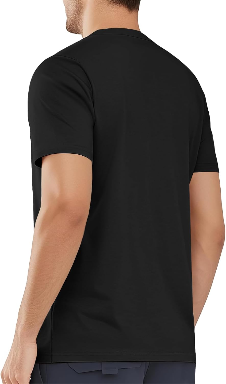 MAGNIVIT Men's Shirts Short Sleeve Cotton T-Shirt Crew Neck Light Tees Classic Basic Casual Tops Plain Soft Shirt - Image 4