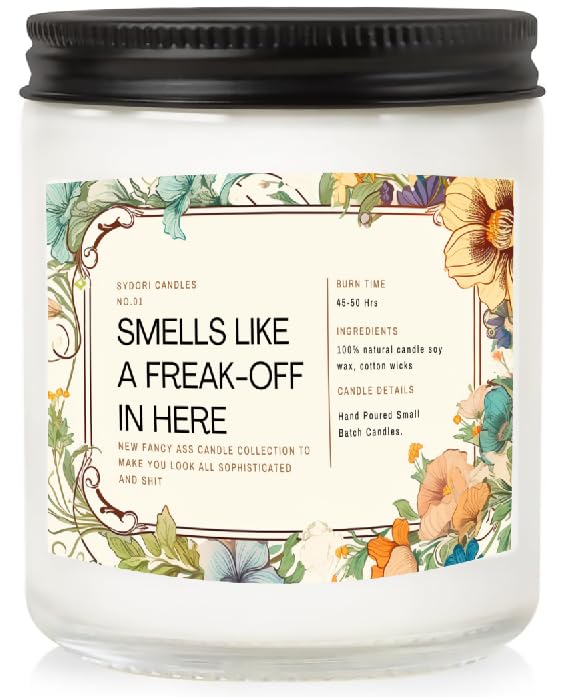 Funny Candle Gifts for Women, Men- Birthday Gift for Best Friends, Her, Him, Girlfriend, Sister, Plant Lover- Unique Christmas & Valentines Day Present - Lavender Candles