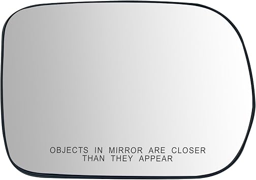 Passenger Side Mirror Replacement for Honda Pilot 2003 2004 2005 2006 2007 2008, Power Heated Right Exterior Side Rearview Mirrors Glass Accessory, with Backing Plate