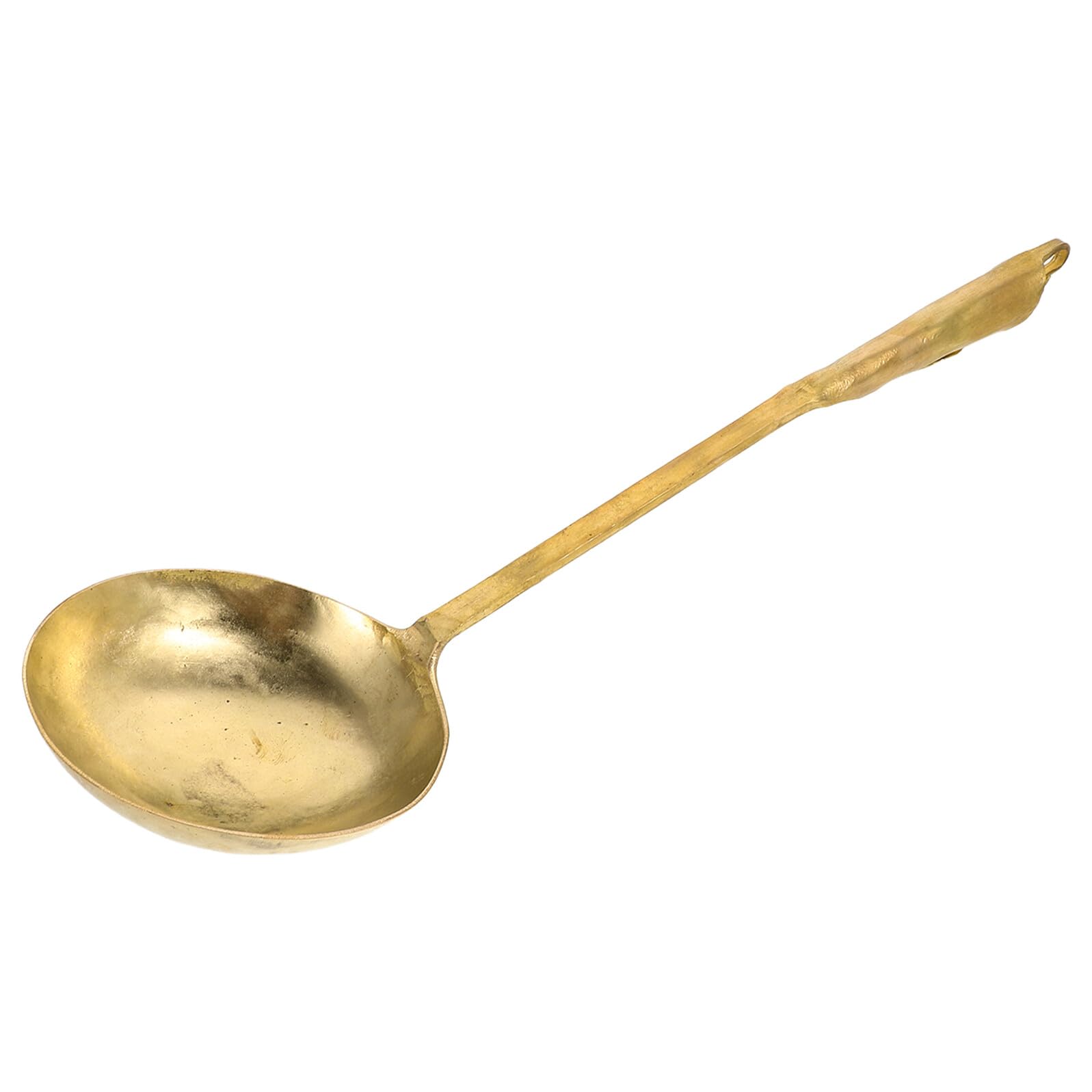 iplusmile Cuchara de Latón Puro para Pintura de Azúcar Cucharita Pequeña Resistente a Altas Temperaturas Multiusos para Postres Café y Arte Tradicional Chino Festivales y Venta Ambulante