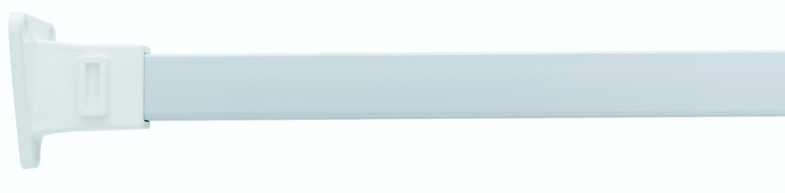 Croydex White Modular Shower Curtain Rail System 6 Configurations
