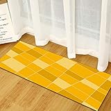 ★ SICHERES MATERIAL: Diese Küchen-Bodenmatte wurde aus Polyesterfasern hergestellt und in einem speziellen Verfahren aus Verbundvlies in Kombination mit einem Punktformverfahren aus rutschfestem Träger gewebt. BPA frei, Latex frei, Phthalat frei, kein giftiger Geruch, sogar sicher für Kinder und Haustiere.