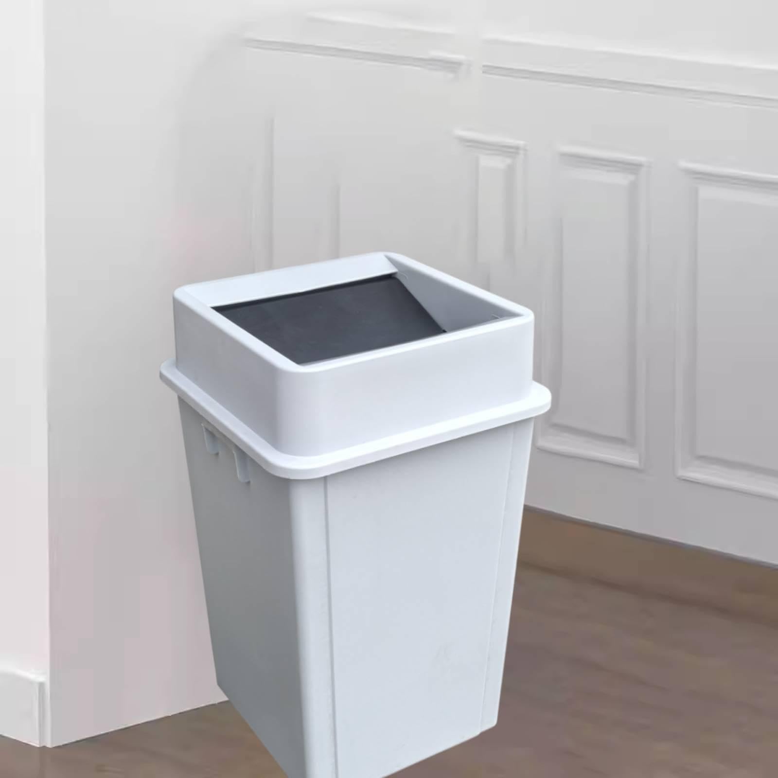 F Fityle Cestino Quadrato per rifiuti, Facile da Pulire, Robusto, Portatile, Grande, per Cucina, Contenitore per rifiuti per cucine industriali, 130 Litri