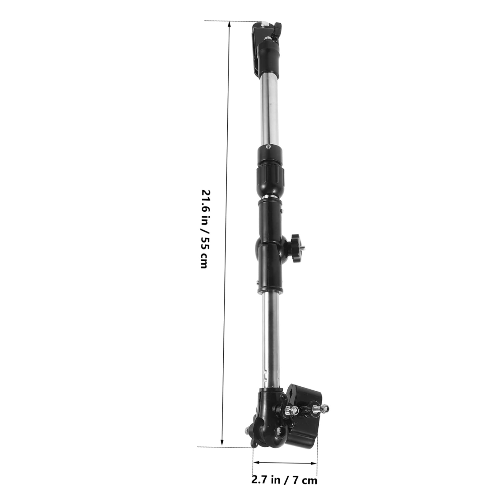 IWOWHERO Bicycle Umbrella Mount Holder for Stroller Wheelchair Chair Stainless Steel Umbrella Stand Black