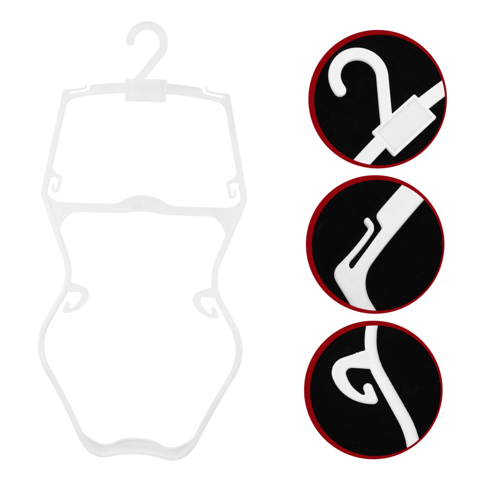 Perchas para Ropa de Niños de Plástico de Color Claro Capacidad Fuerte y Antideslizantes, Pack de 5 Piezas Ideales para Fiesta Verano y Bañadores Niño
