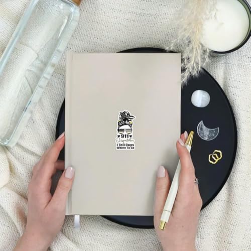Image of SODAVA (3Pcs) Dispatcher Sticker Funny 911 Operator Gift Waterproof Vinyl Decal for Laptop Water Bottle Computer Notebook Dispatch Life Sticker for Emergency Communications Worker
