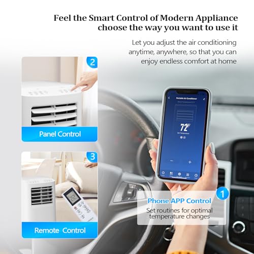 image for ROVSUN WiFi Enabled Smart 8000 BTU Portable Air Conditioner with Remot